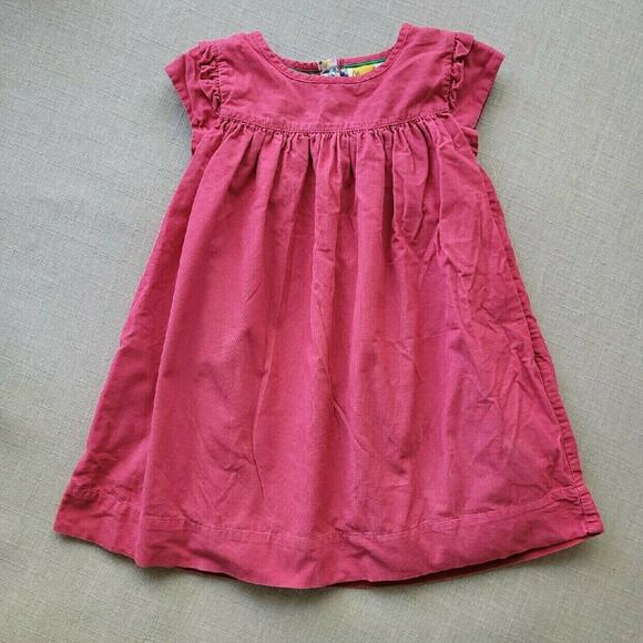 Mini Boden Pink Corduroy Dress - Picture 2 of 7